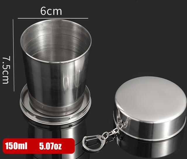 MFH Gobelet Télescopique Inox 15 cl | Randonnée & Bivouac - Survia outdoors