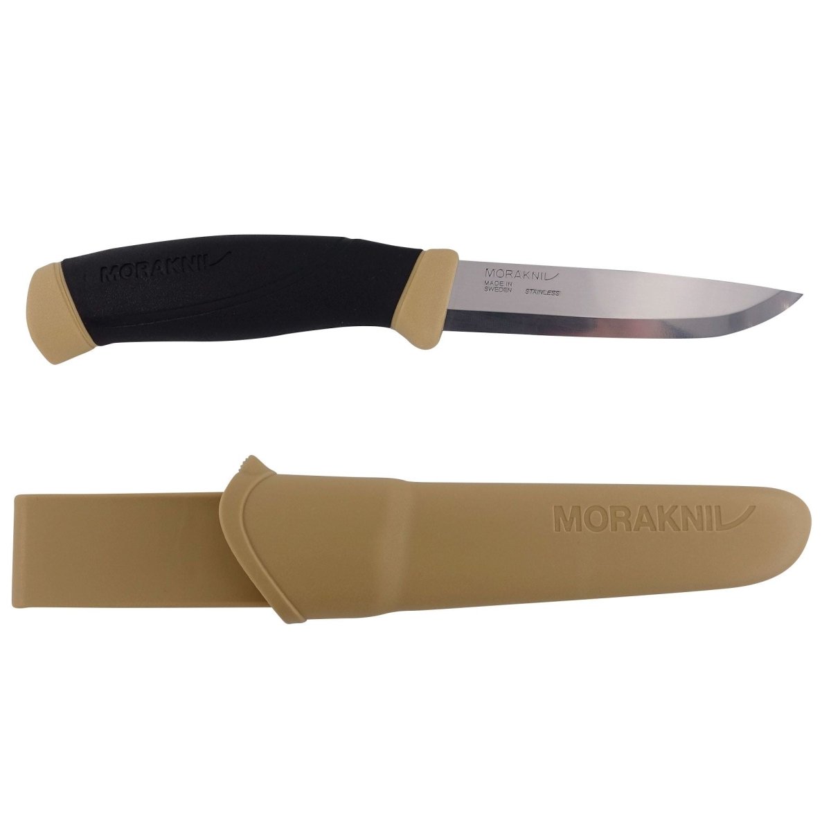 Morakniv Companion Inox | Couteau Bushcraft Suédois 12C27 - Survia outdoors