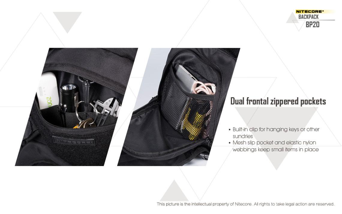 Nitecore BP20 | Sac à Dos Tactique 20L Outdoor - Survia outdoors