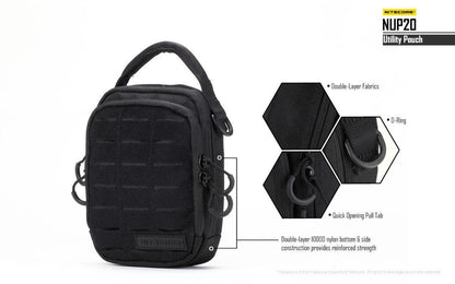 Nitecore NUP20 | Sac Tactique EDC Compact et Robuste - Survia outdoors