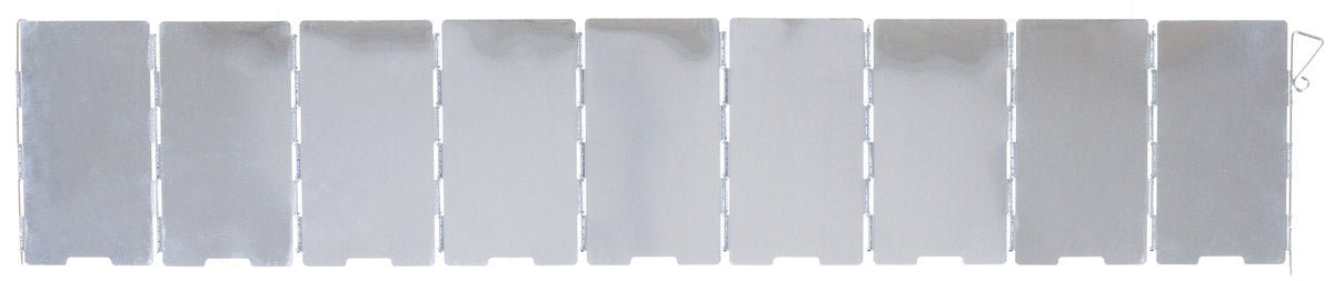 Pare-vent, en alu, pliable fox outdoor. 65 x 13 cm, 9 lamelles - Survia outdoors
