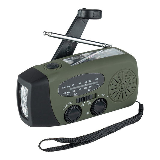 Radio urgence Fosco solaire | Manivelle, LED, SOS et recharge USB-C - Survia outdoors