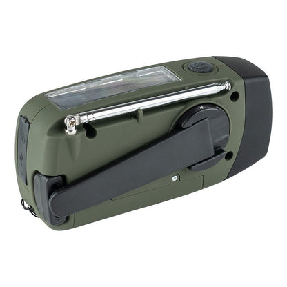 Radio urgence Fosco solaire | Manivelle, LED, SOS et recharge USB-C - Survia outdoors