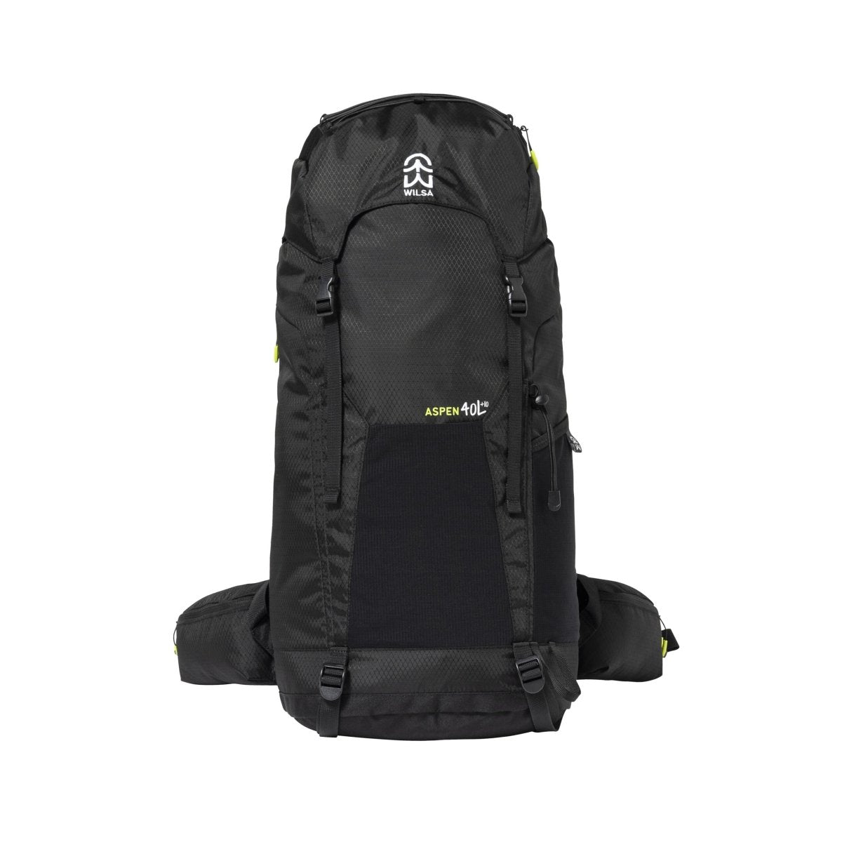Sac à Dos Aspen 40+10 litres noir| Wilsa Outdoor - Survia outdoors