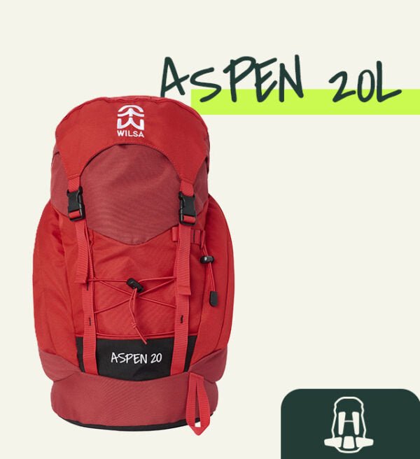 Sac à Dos Balade Aspen 20 litres Junior Rouge | Wilsa Outdoor - Survia outdoors