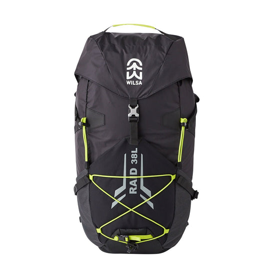 Sac à Dos Raid 38 litres Noir/Jaune | Wilsa Outdoor - Survia outdoors
