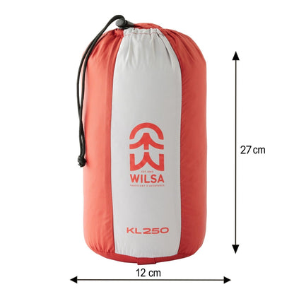 Sac de Couchage Duvet KL 250 Rouge | Wilsa Outdoor - Survia outdoors