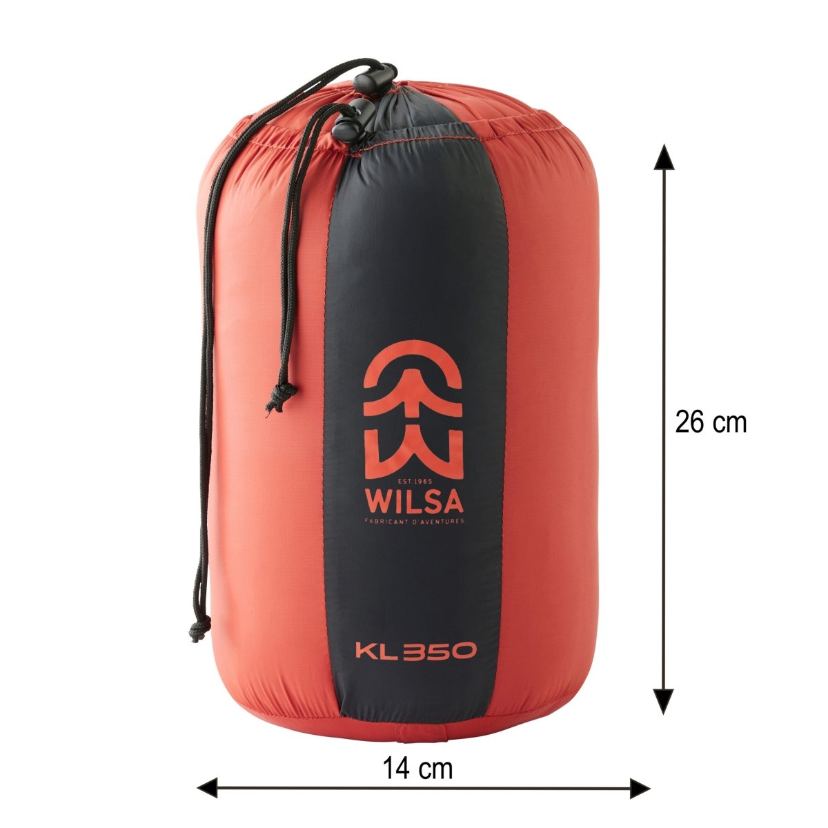 Sac de Couchage Duvet KL 350 Rouge | Wilsa Outdoor - Survia outdoors