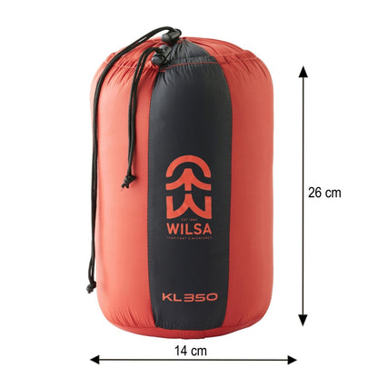 Sac de Couchage Duvet KL 350 Rouge | Wilsa Outdoor - Survia outdoors