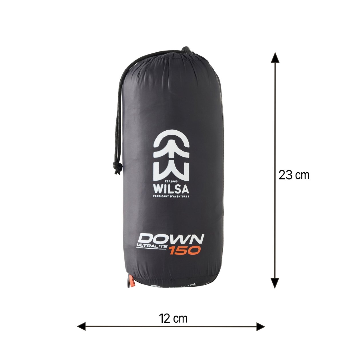 Sac de Couchage Duvet Ultralite Down 150 Noir | Wilsa Outdoor - Survia outdoors