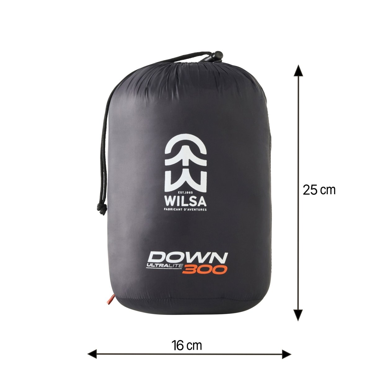 Sac de Couchage Duvet Ultralite Down 300 Noir | Wilsa Outdoor - Survia outdoors