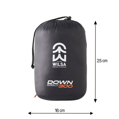Sac de Couchage Duvet Ultralite Down 300 Noir | Wilsa Outdoor - Survia outdoors