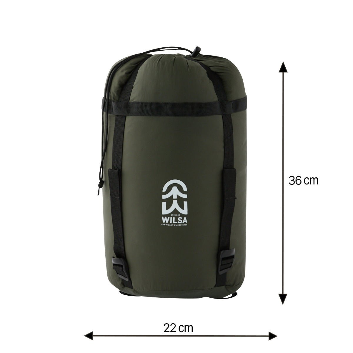 Sac de Couchage Expédition Cervin Kaki | Wilsa Outdoor - Survia outdoors
