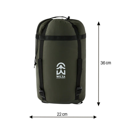 Sac de Couchage Expédition Cervin Kaki | Wilsa Outdoor - Survia outdoors