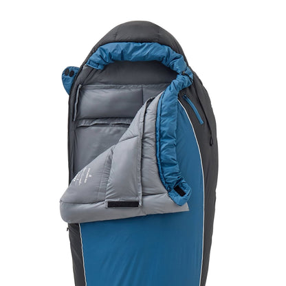 Sac de Couchage Expédition Explorer Large Noir/Bleu | Wilsa Outdoor - Survia outdoors