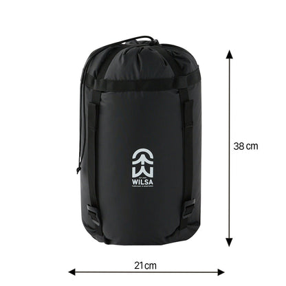 Sac de Couchage Expédition Explorer Regular Noir/Bleu | Wilsa Outdoor - Survia outdoors