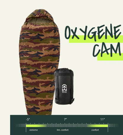 Sac de Couchage Light Oxygène Camouflage | Wilsa Outdoor - Survia outdoors