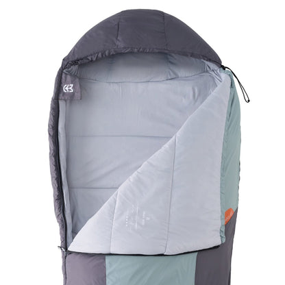 Sac de Couchage Light Trail 600 Vert/Gris | Wilsa Outdoor - Survia outdoors