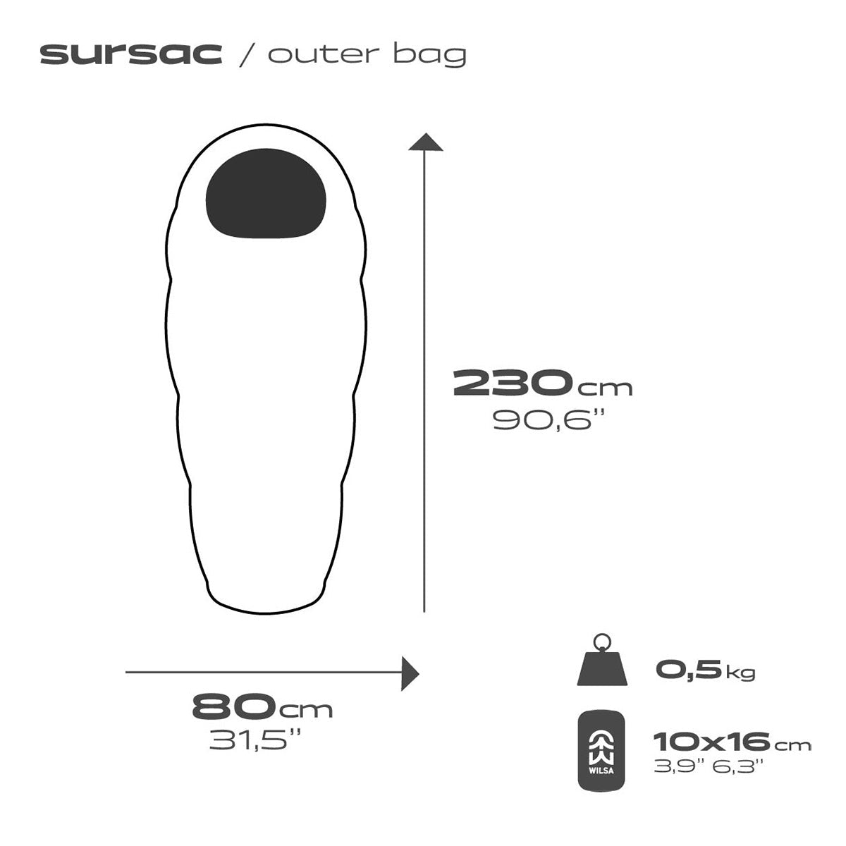 Sursac Imperméable Kaki | Wilsa Outdoor - Survia outdoors