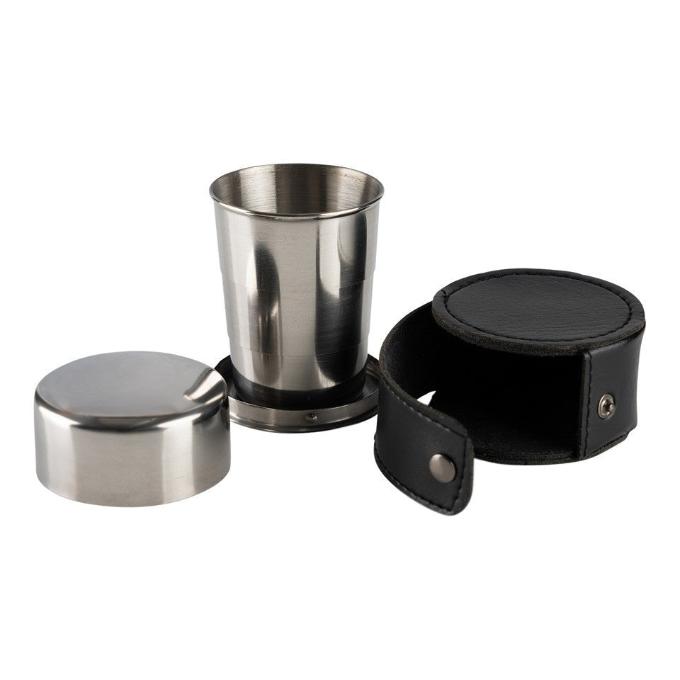 Tasse inox pliable Fosco 311061 | Mug randonnée compact - Survia outdoors
