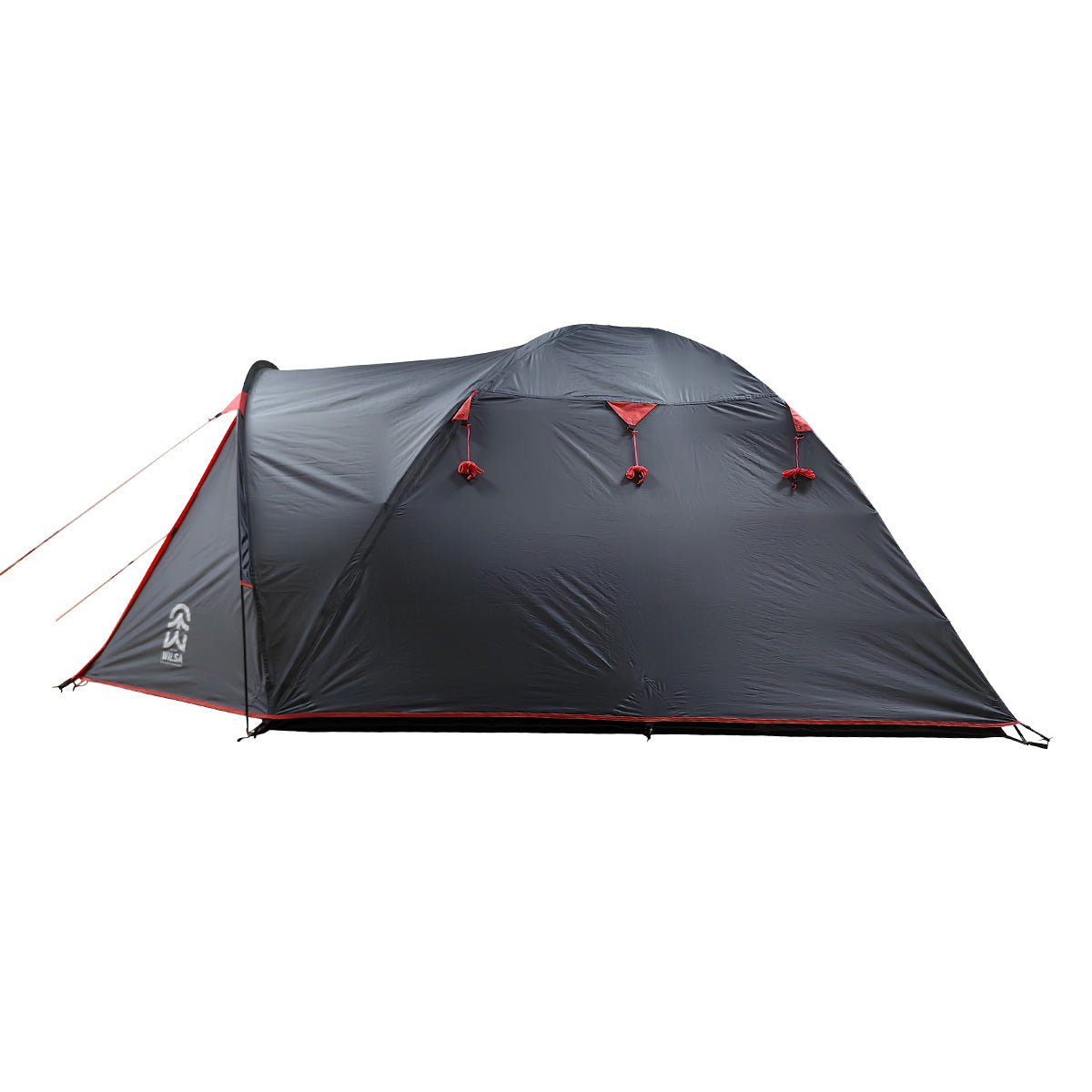 Tente Dôme Corte 3 Places Gris/Rouge | Wilsa Outdoor - Survia outdoors