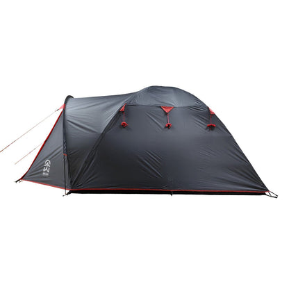 Tente Dôme Corte 3 Places Gris/Rouge | Wilsa Outdoor - Survia outdoors