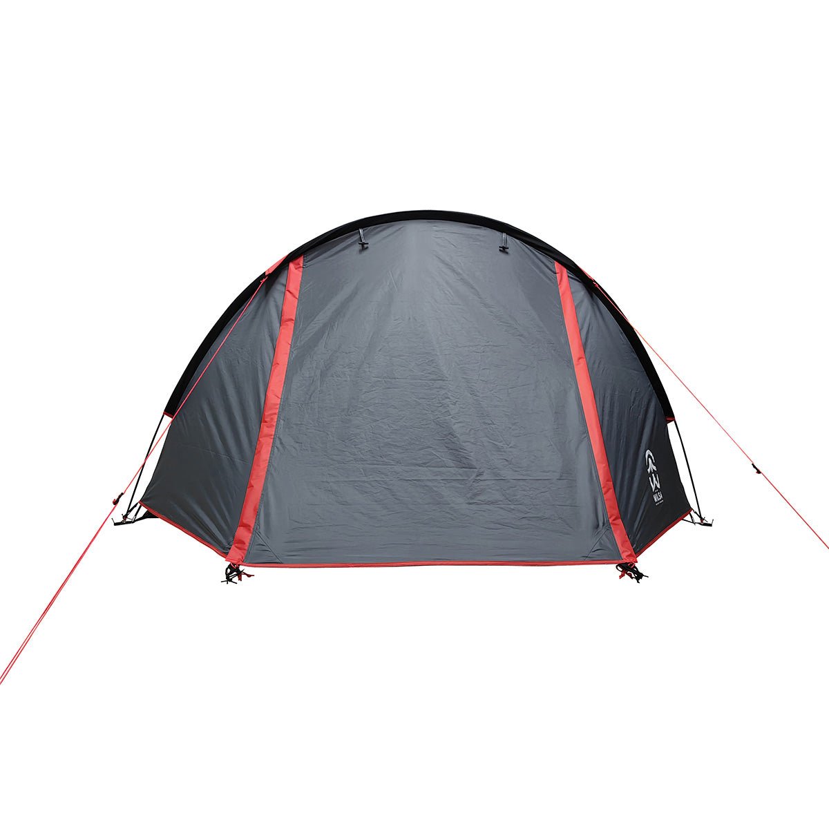 Tente Dôme Corte 3 Places Gris/Rouge | Wilsa Outdoor - Survia outdoors