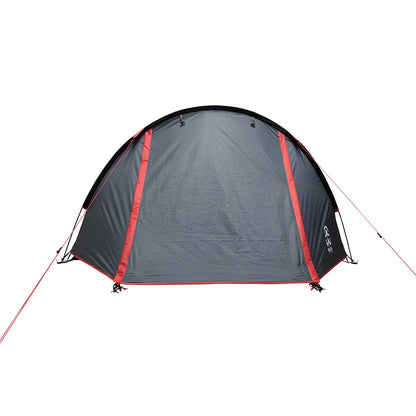 Tente Dôme Corte 3 Places Gris/Rouge | Wilsa Outdoor - Survia outdoors
