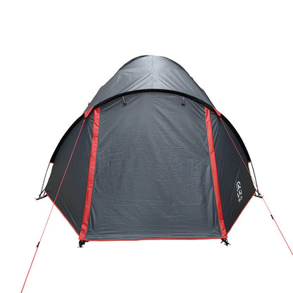 Tente Dôme Corte 3 Places Gris/Rouge | Wilsa Outdoor - Survia outdoors