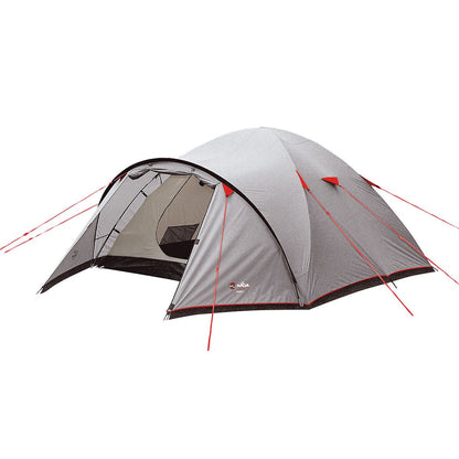 Tente Dôme Corte 4 Places Gris/Rouge | Wilsa Outdoor - Survia outdoors